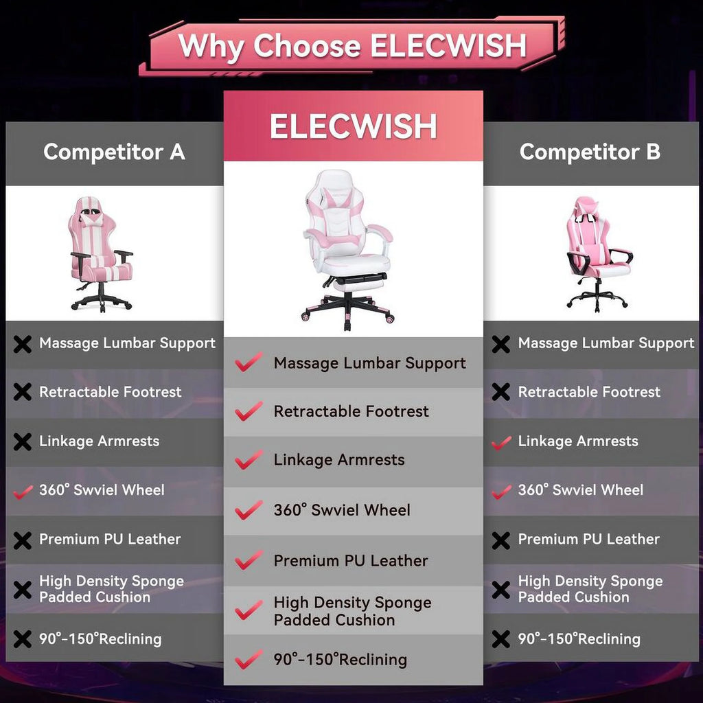 Pink Gaming Chair F309687