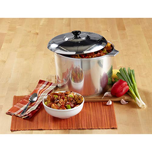 Heavy Duty Aluminum Stock Pot 14 Quart and Oval Roaster 18" G93696