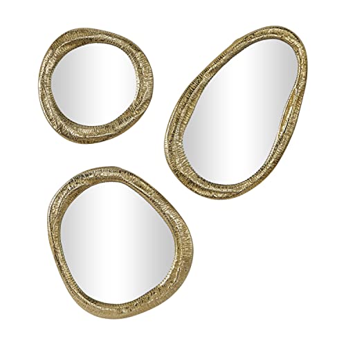 Set of 3 Silver Wall Mounted Mirrors X898075