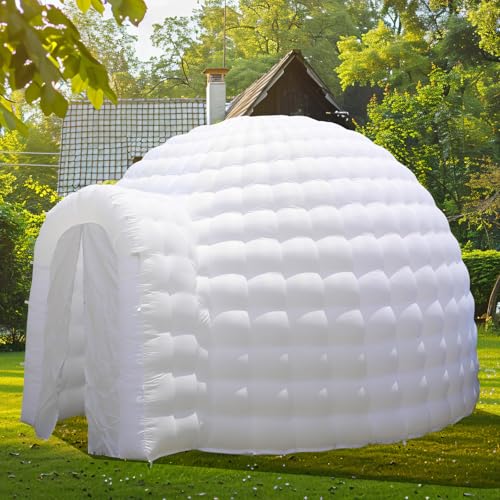 Inflatable Dome Tent (14x14x9FT) with Air Blower and Light G487673