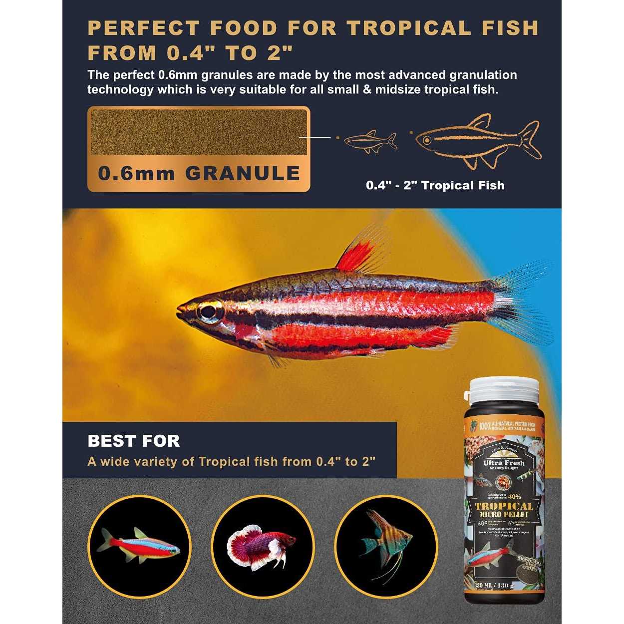 Tetra Fish Food Slow Sinking All Natural Ingredients H419