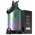 Black 128oz Stainless Steel Insulated Water Bottle with Straw O896