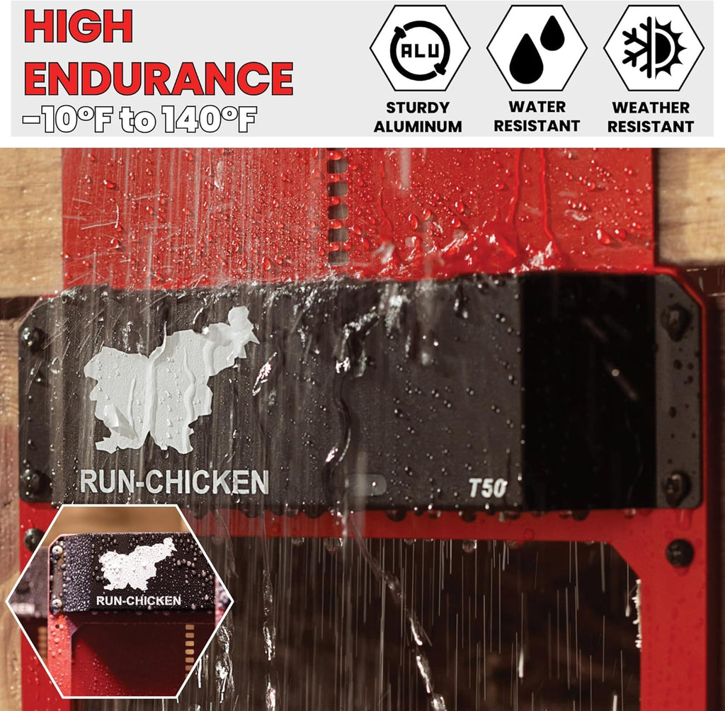 Red Chicken Door W8273