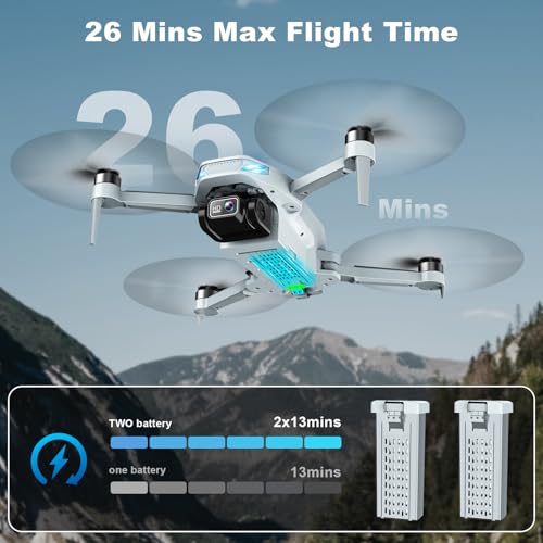 2K HD FPV Drone with Camera, Brushless Motor, Foldable W733