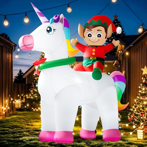 10FT Christmas Inflatables Snowman Outdoor Decorations with LED Lights J2926