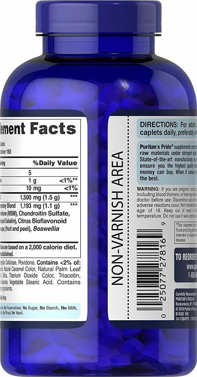 Double Strength Glucosamine Chondroitin Msm Joint Soother, 480 Count D291