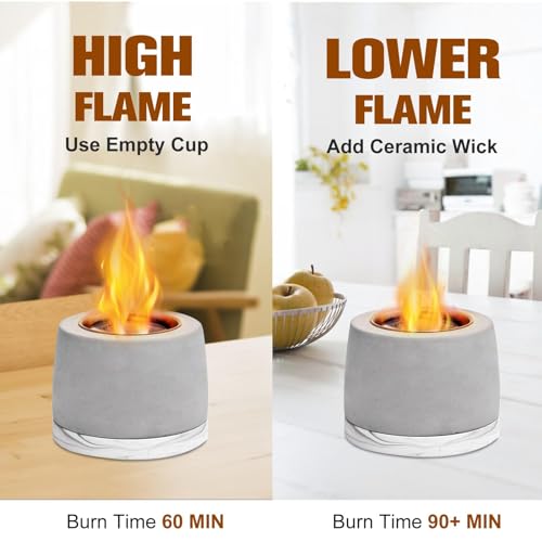 Concrete Tabletop Fire Pit Bowl with Extinguisher N37859