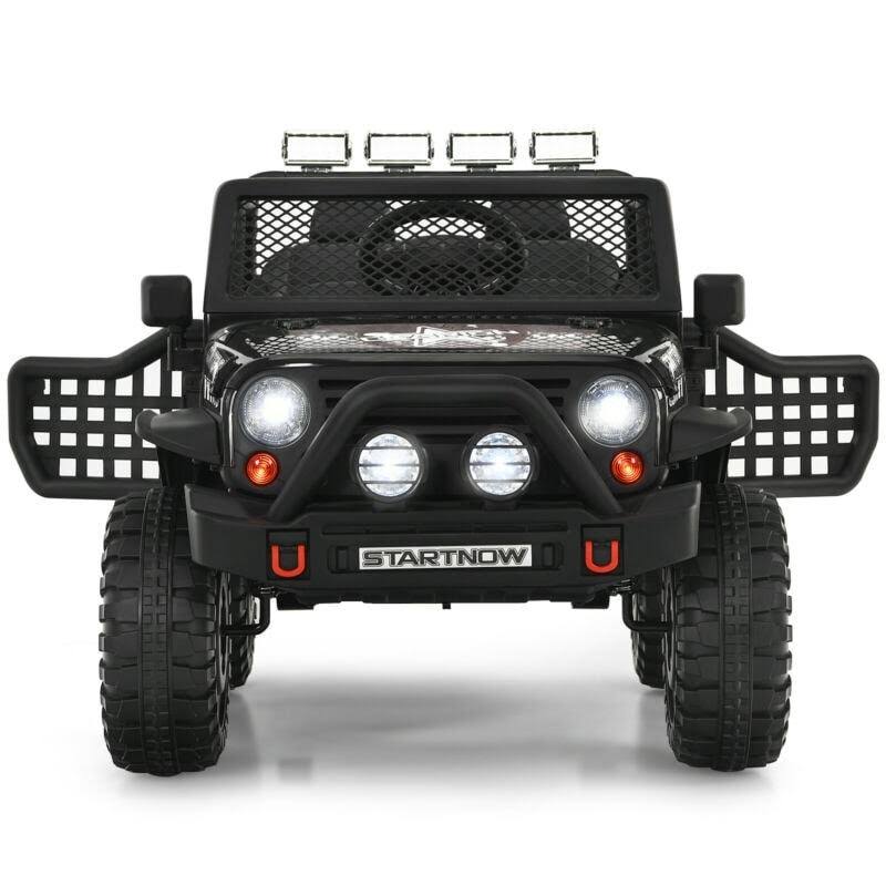 12V Pink Kids Electric Ride on Truck Car with Lights and Music C528494