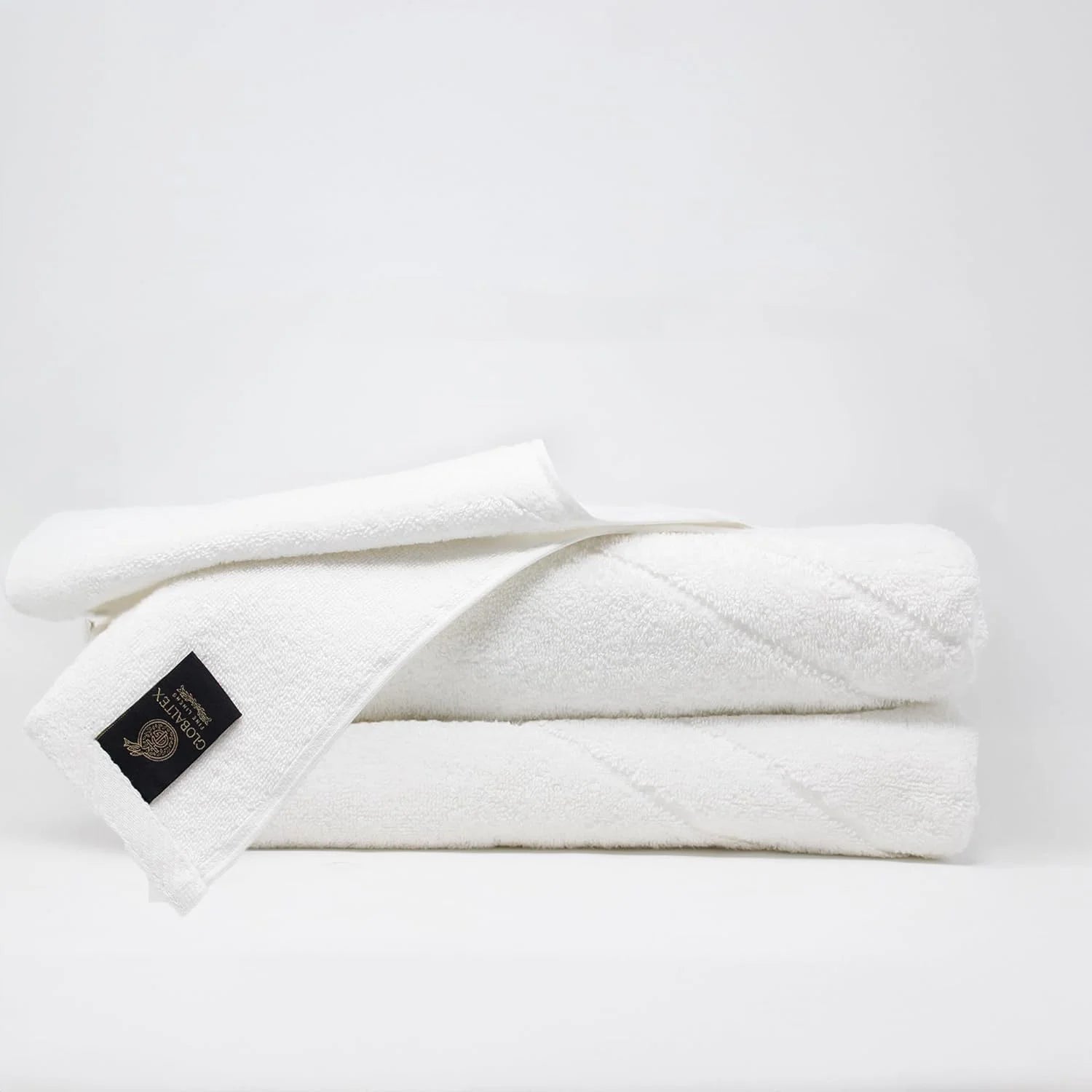 White 2 Pcs Bath Towel N756