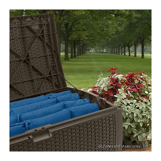 73 Gallon Mocha Brown Resin Deck Box M91519