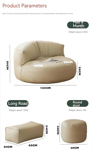 Curved Leather Sofa H726