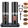 Rechargeable Electric Salt and Pepper Shakers, Set of 2 M706