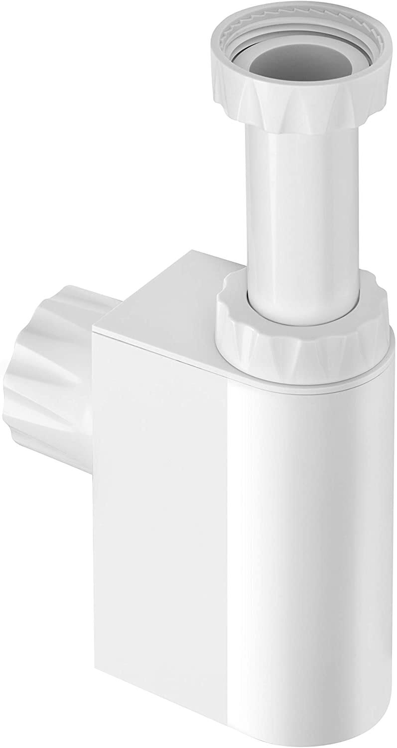 White Design Trap Vent Integrated Basin Trap and Air Admittance Valve 32mm Z6349