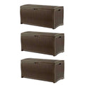 73 Gallon Mocha Brown Resin Deck Box M91519