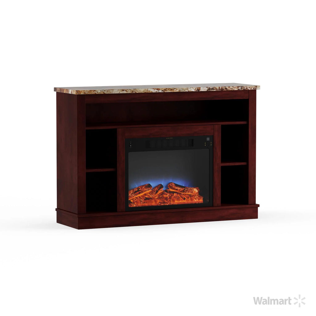 Mahogany Freestanding Electric Fireplace with Remote V41610