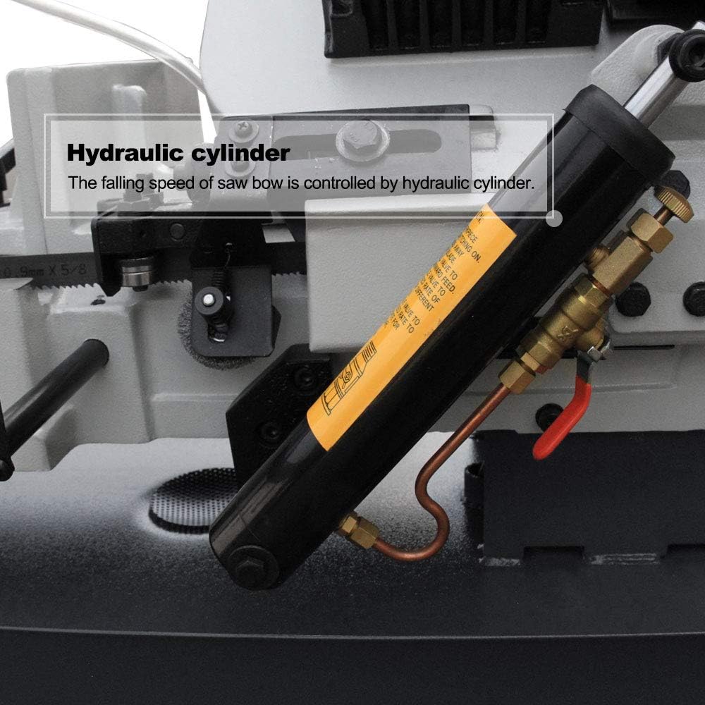 Metal Cutting Horizontal Band Saw 7"x12" Capacity with 1.5HP motor D465
