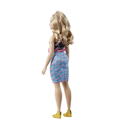 Curvy Blonde Hair Doll with Sneakers & Fanny Pack X6714