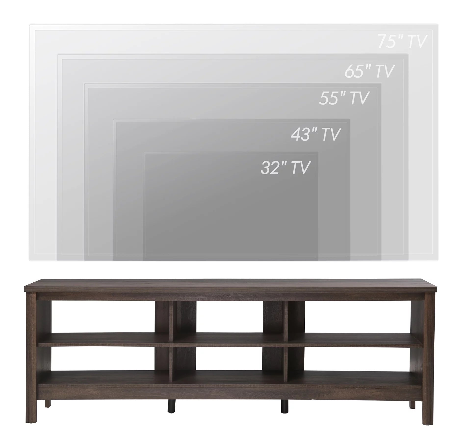 Espresso Wood TV Stand W1288