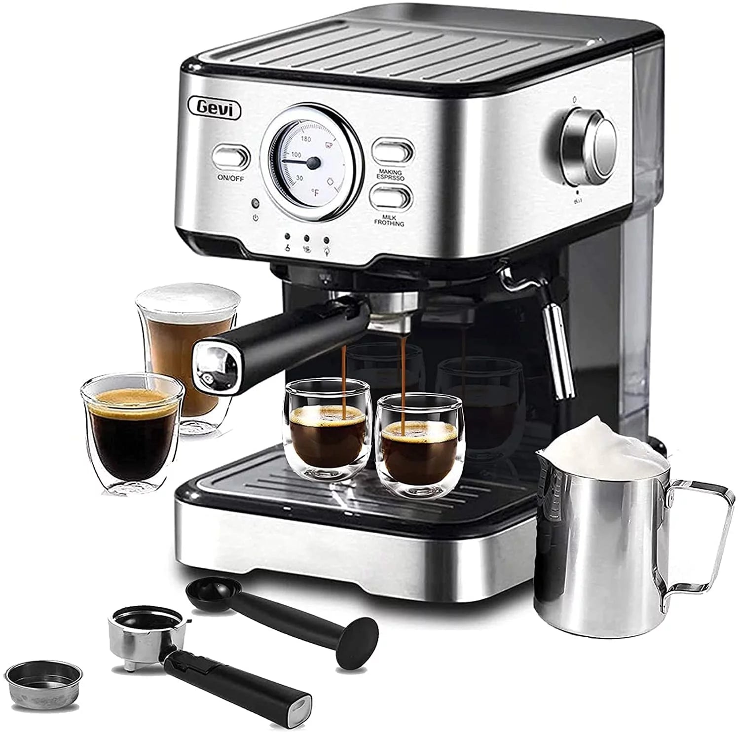 Black 15 Bar Espresso Machine O608869