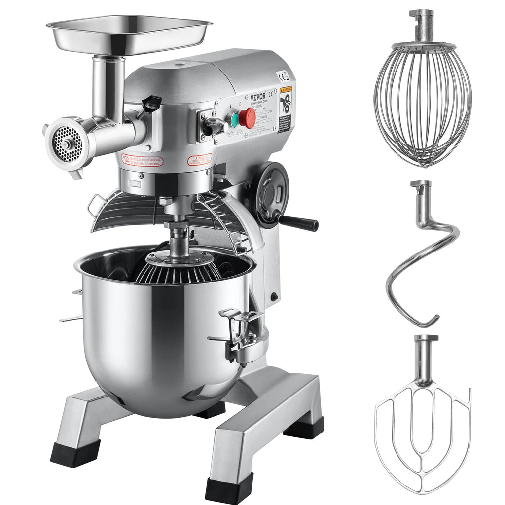 20Qt Stainless Steel Bowl Stand Mixer with Meat Grinder A981