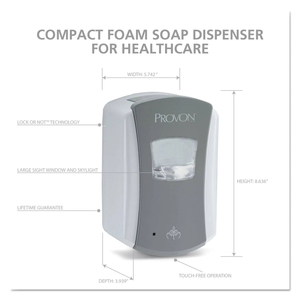 Gray/White Dispenser 700ml 4/Carton B508322