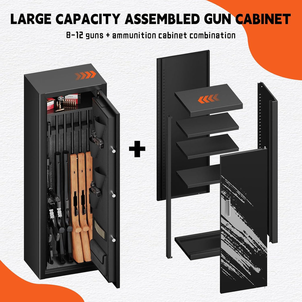 8-12 Rifle Gun Safe with Detachable Gun Racks K382