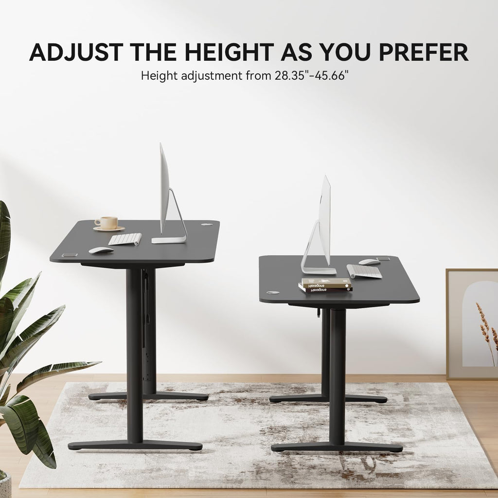 Adjustable Standing Desk (Black, 55 * 28 inch) Y965619