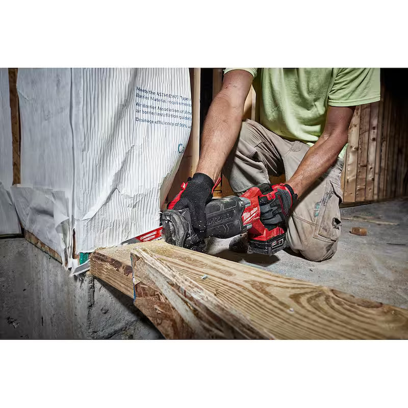18V Cordless Brushless Reciprocating Saw Kit with Two 5.0 Ah Batteries Charger & Hard Case S7563