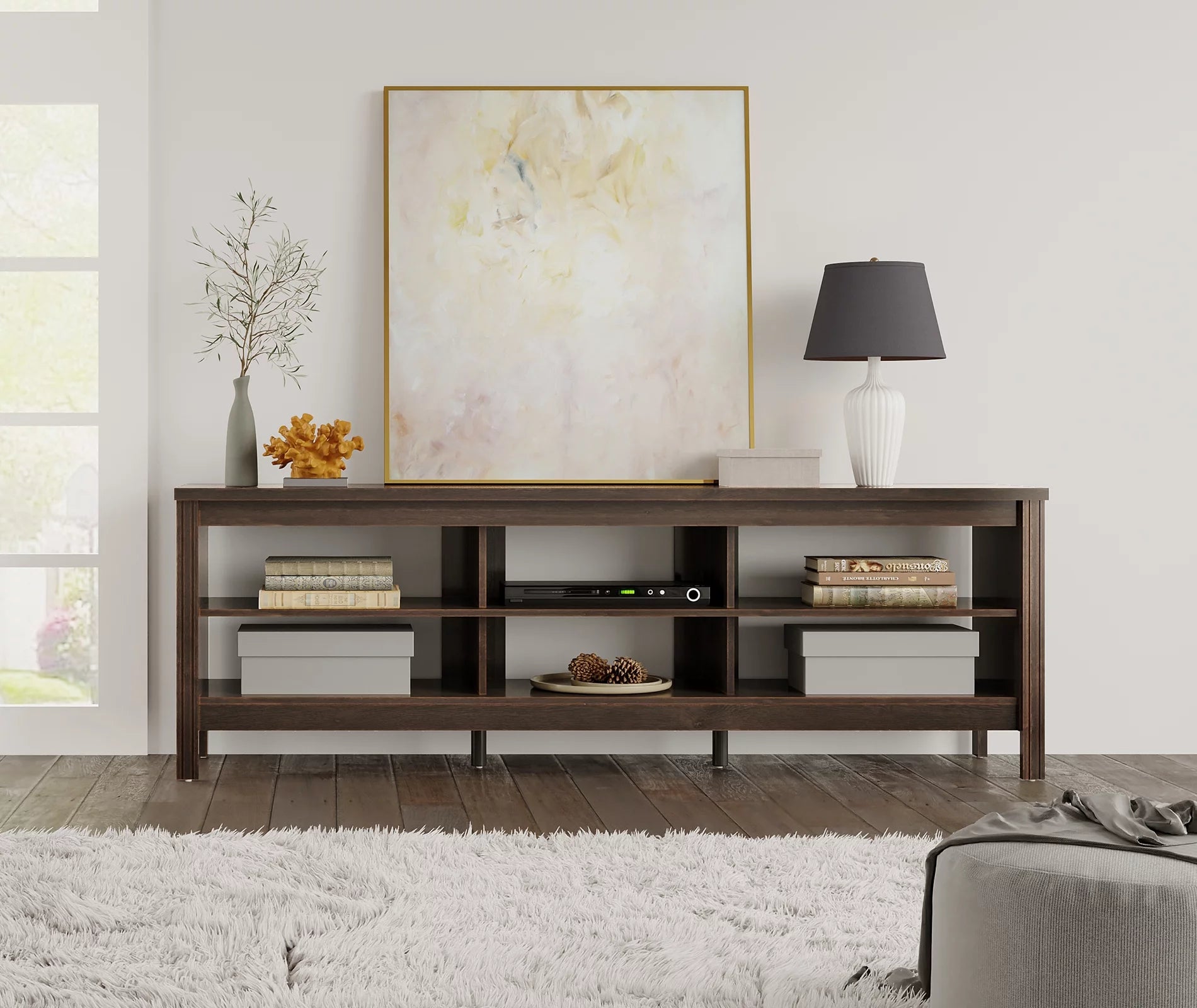 Espresso Wood TV Stand W1288
