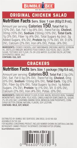 BBQ Chicken Salad with Crackers Kit, 3.5 oz (Pack of 12) I377