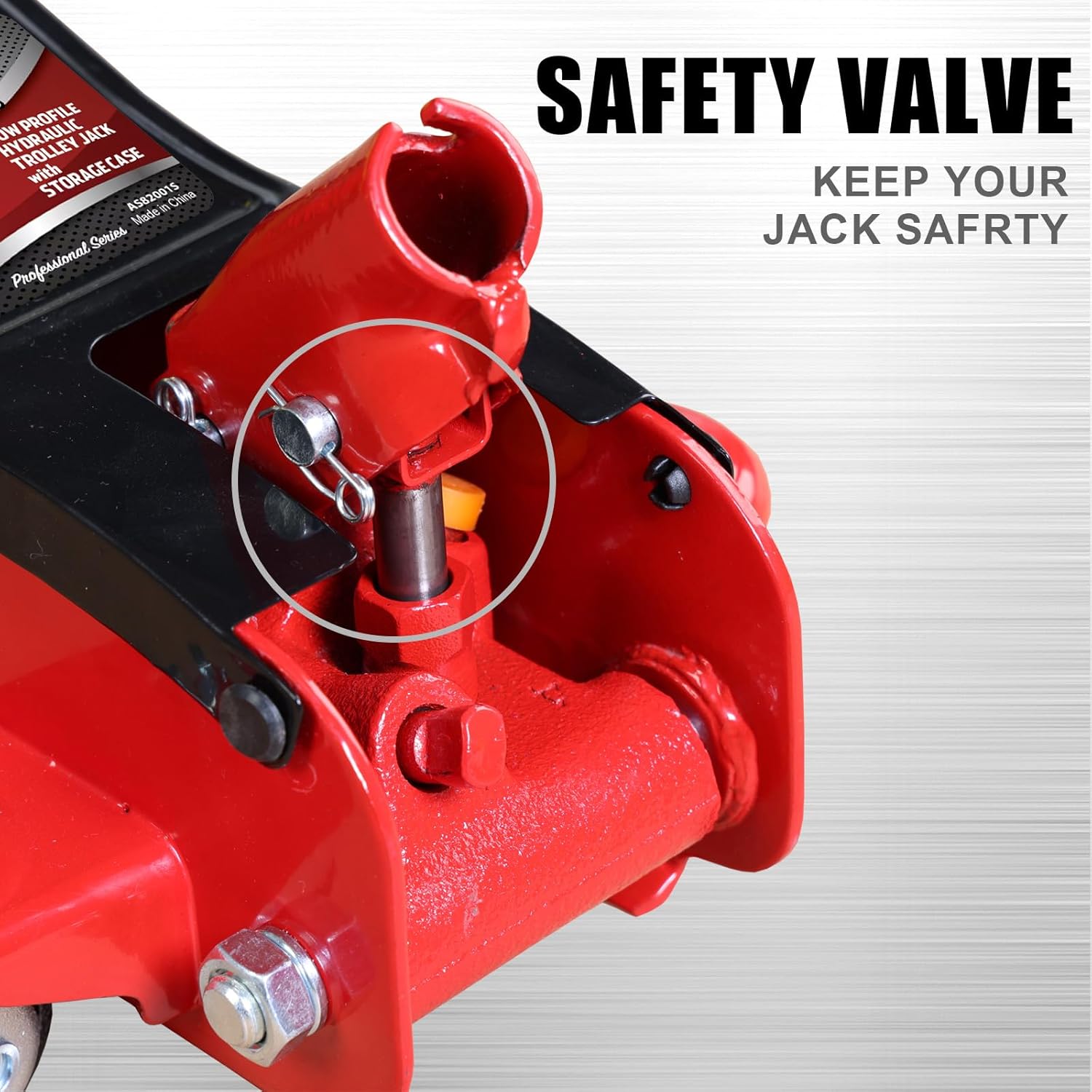 Hydraulic Floor Jack 2 Ton 4,400 Lbs Low Profile Red M5233