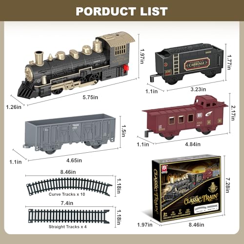 Remote Control Electric Train Set with Tracks A99582