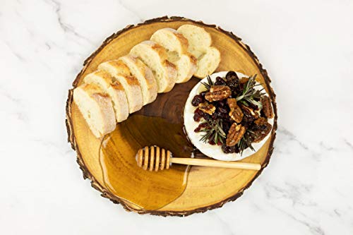 Natural Acacia Wood Live Edge Serving Platter L423342