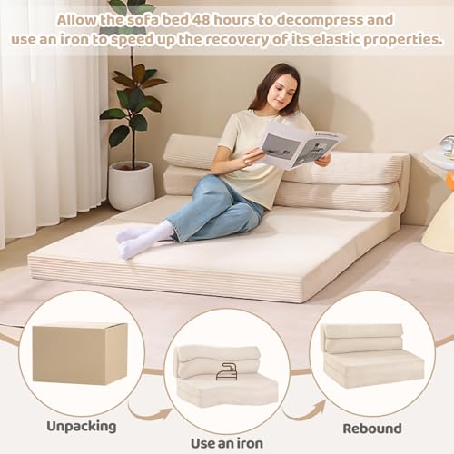 Grey Folding Sofa Bed Q342391