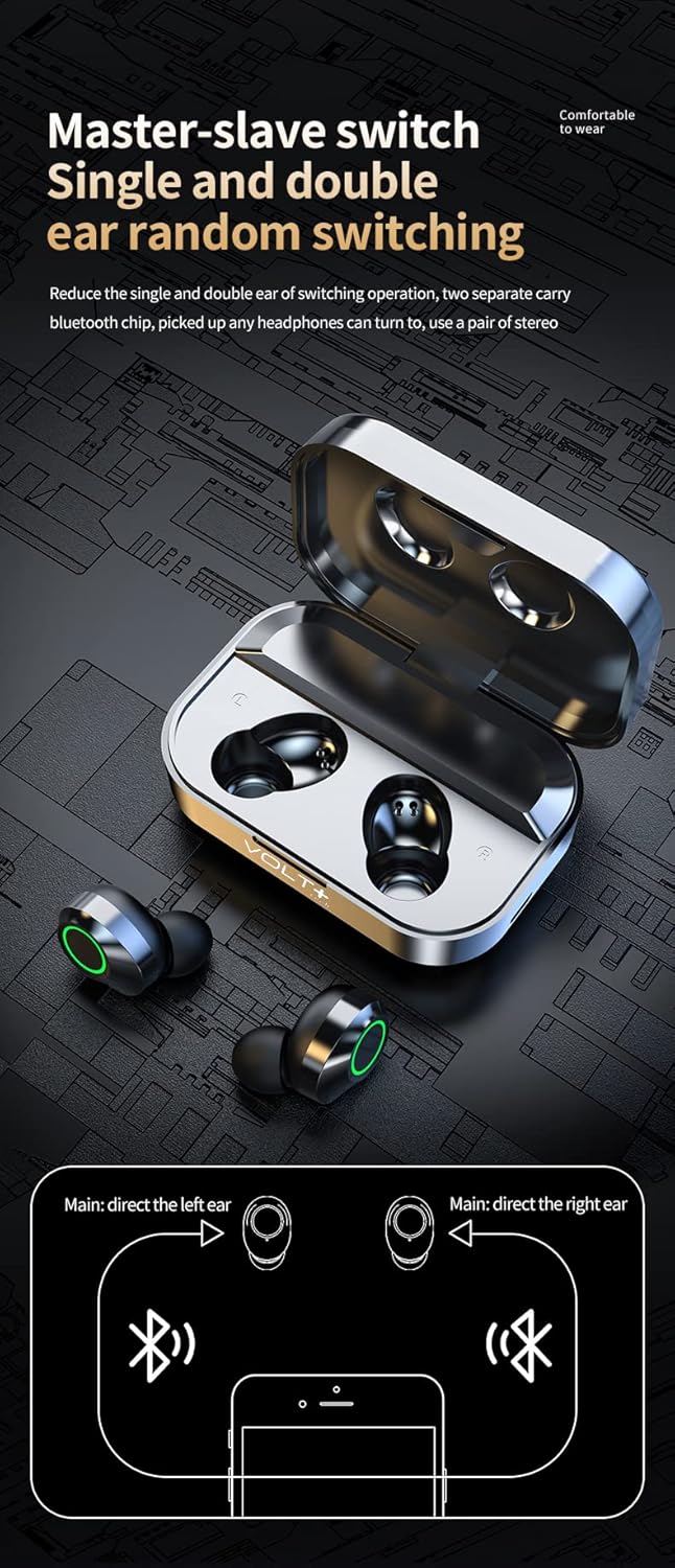 Wireless Earbuds Black IPX4 T8969