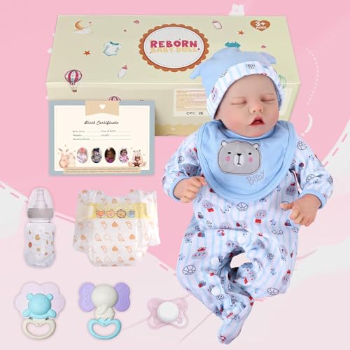 17 Inch Realistic Reborn Baby Doll with Feeding Kit Y5537