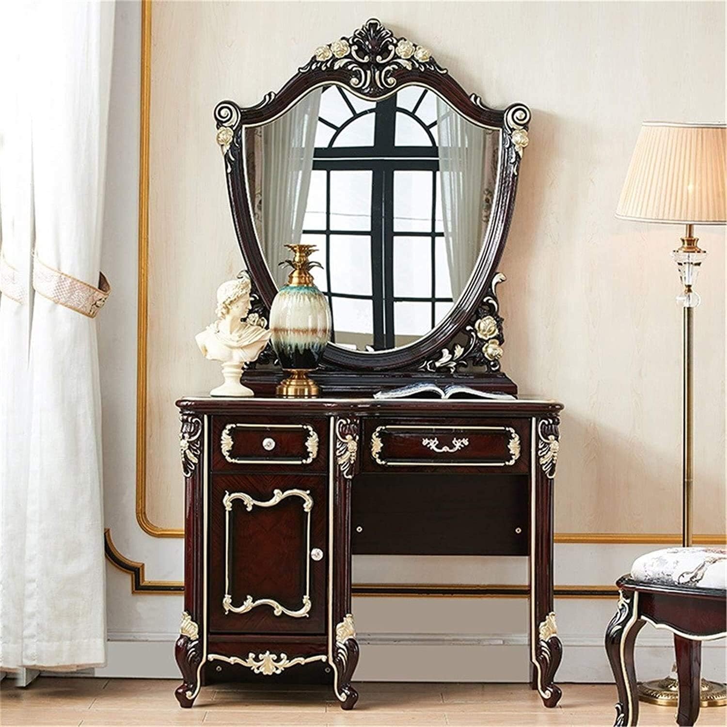 Dressing Vanity Table with Stool T406399