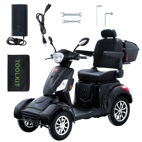 800W All Terrain Electric Mobility Scooter with 500lbs Capacity D383985