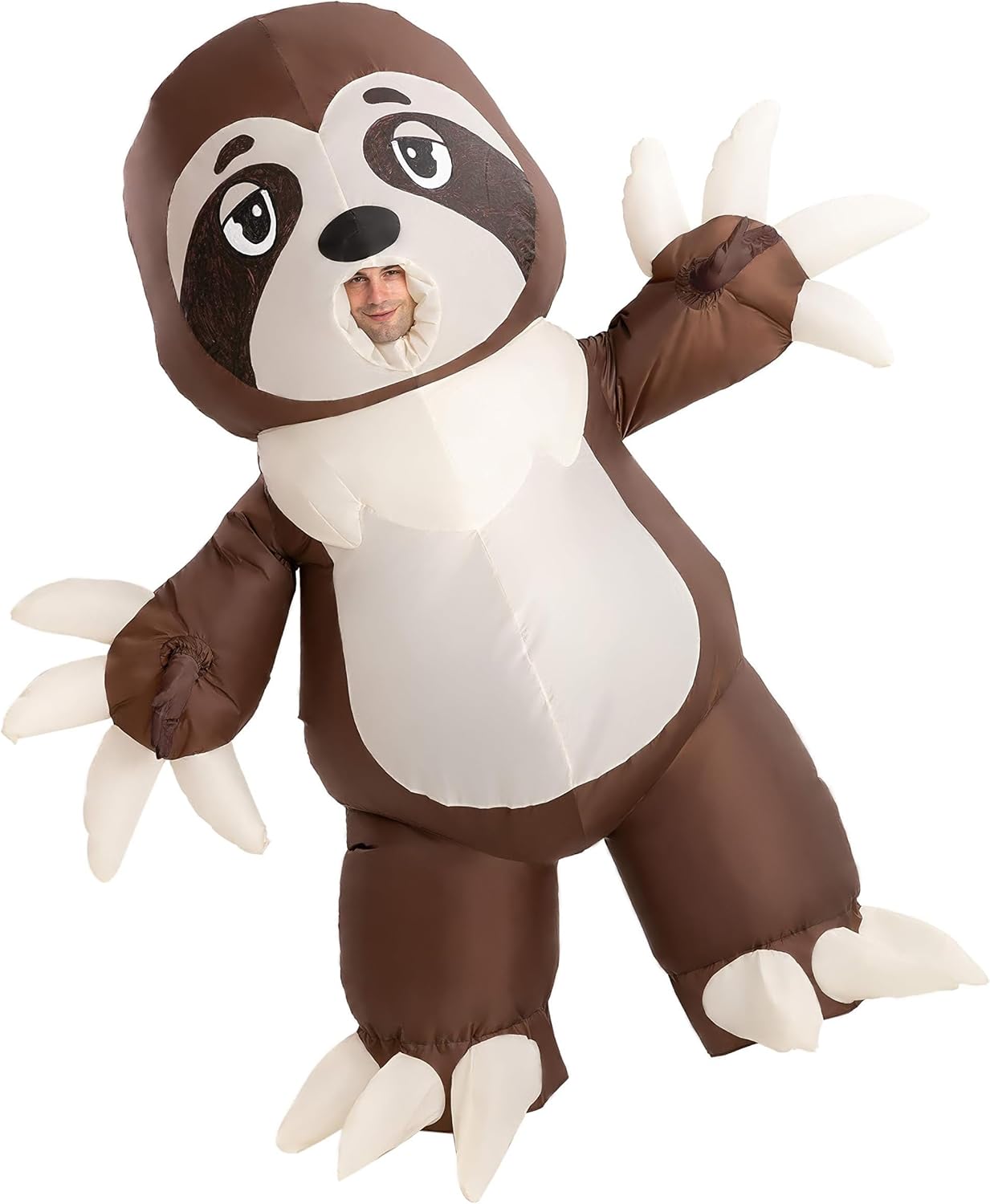 Inflatable Halloween Costume Full Body Sloth Brown H431818
