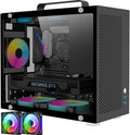 Micro ATX Case with Tempered Glass and 2X 120mm ARGB Fans B555