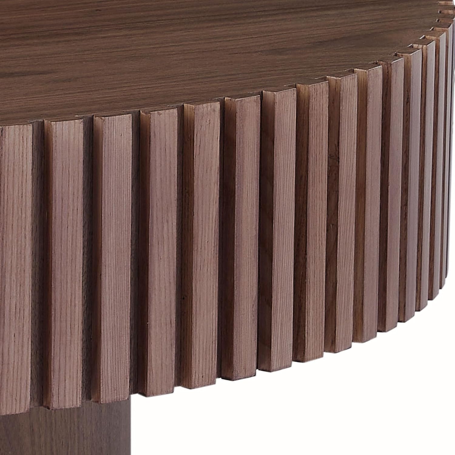 Walnut Round Coffee Table P135