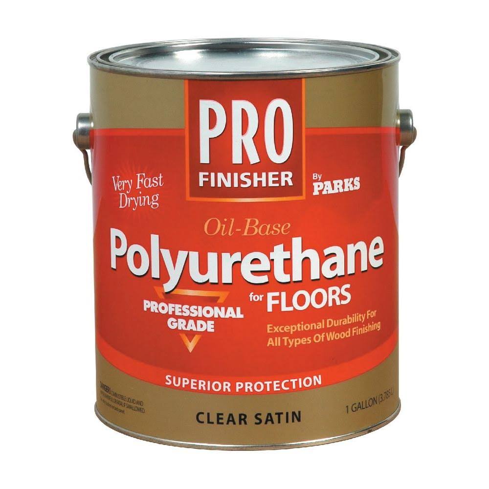 1 gal. Clear Satin Oil-Based Interior Polyurethane for Floors (2-Pack) S714532