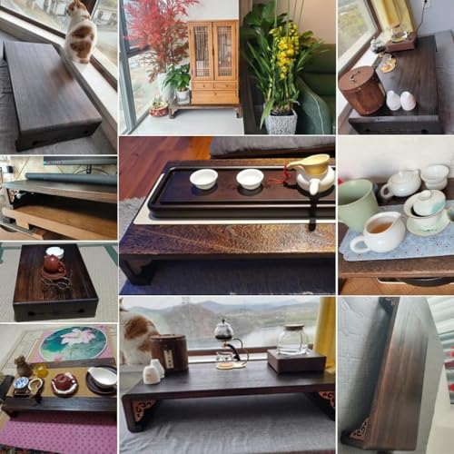 Japanese Tatami Low Table Wooden Coffee Table Portable Mini Furniture (40x30x11cm) Q437490