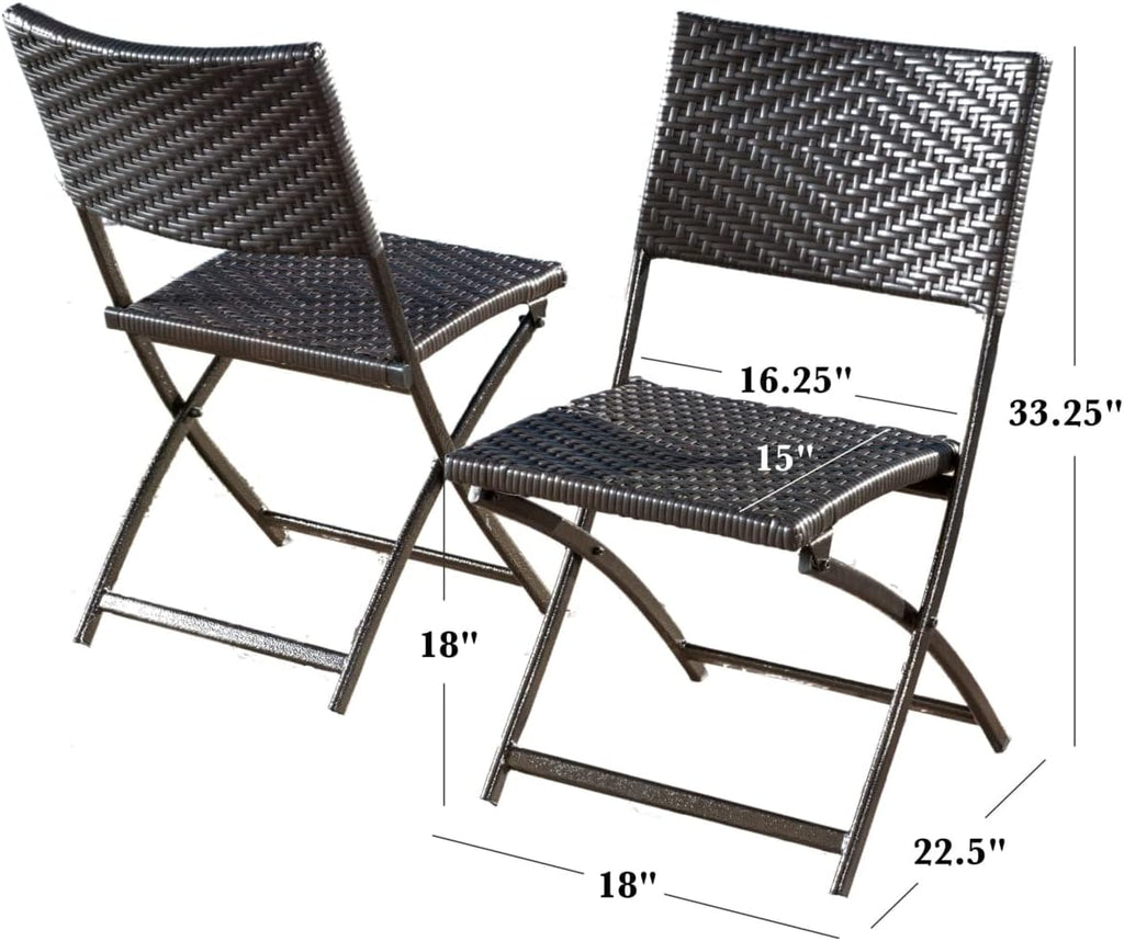 2-Pcs Set PE / Iron Dining Chairs U51867