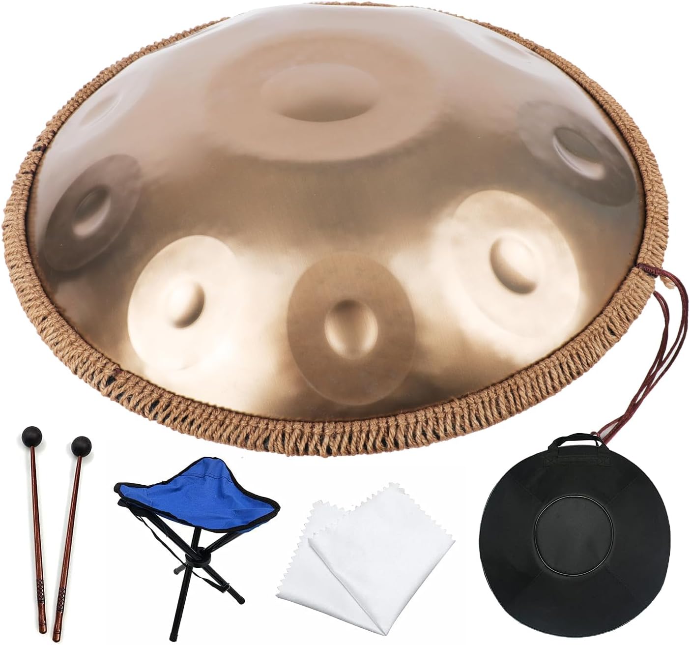 22 inches 10 notes steel handpan drum with carry bag U522