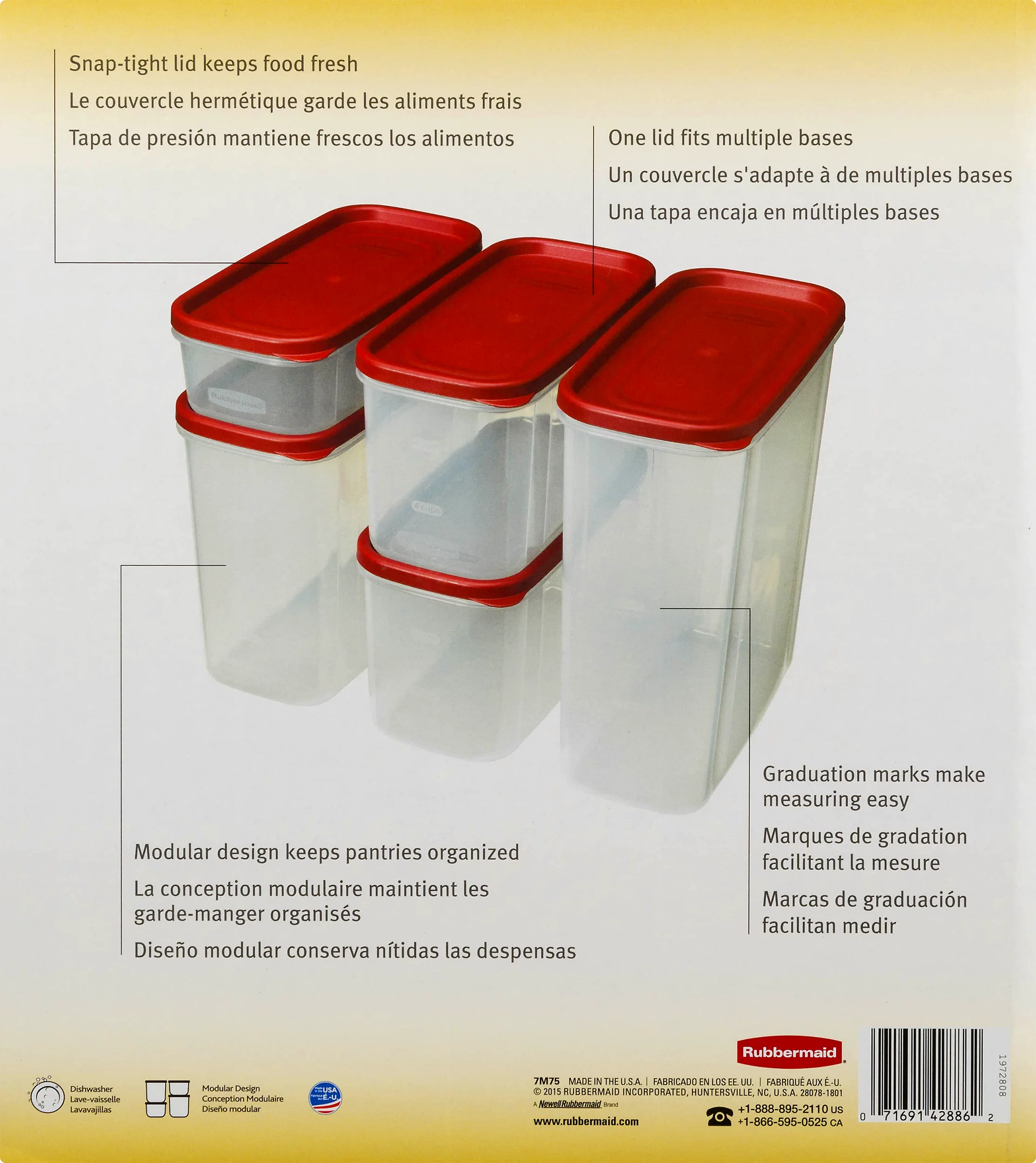 8pcs Modular Pantry Canister Set J438