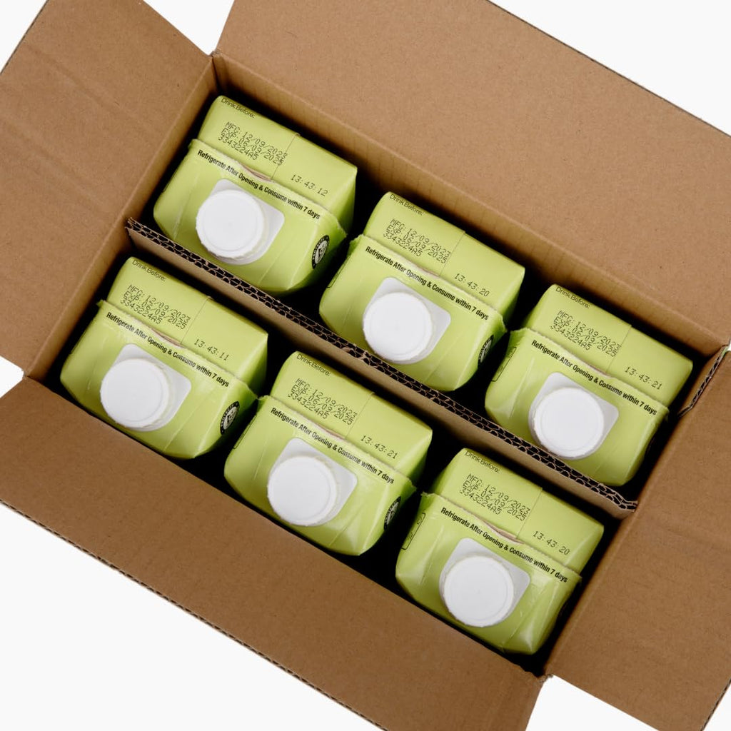 Organic Pressed Coconut Water (6-Pack 1L), No Sugar Added W546