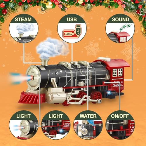 Remote Control Electric Train Set with Tracks A99582