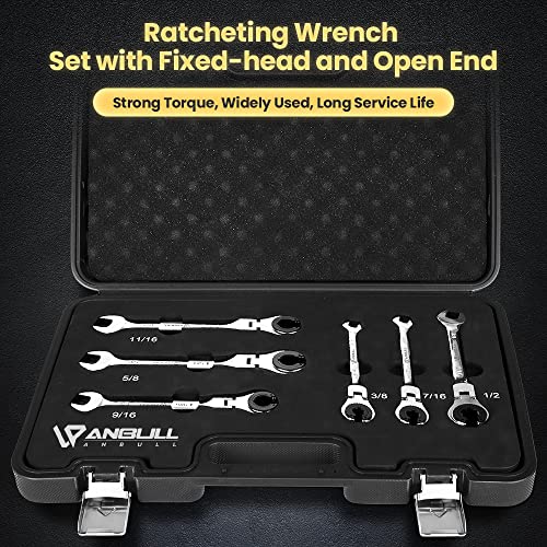 12PCS Metric Combination Ratcheting Wrench Set with 72 Teeth O4098