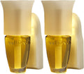 Pearl White Flare Nightlight Wallflower Plug In with Sensors - Pair of 2 Sensor Night Light Plug-Ins L99771